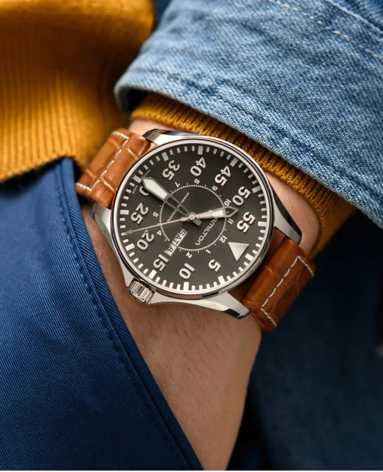 Наручные часы Hamilton Khaki Aviation H64715885